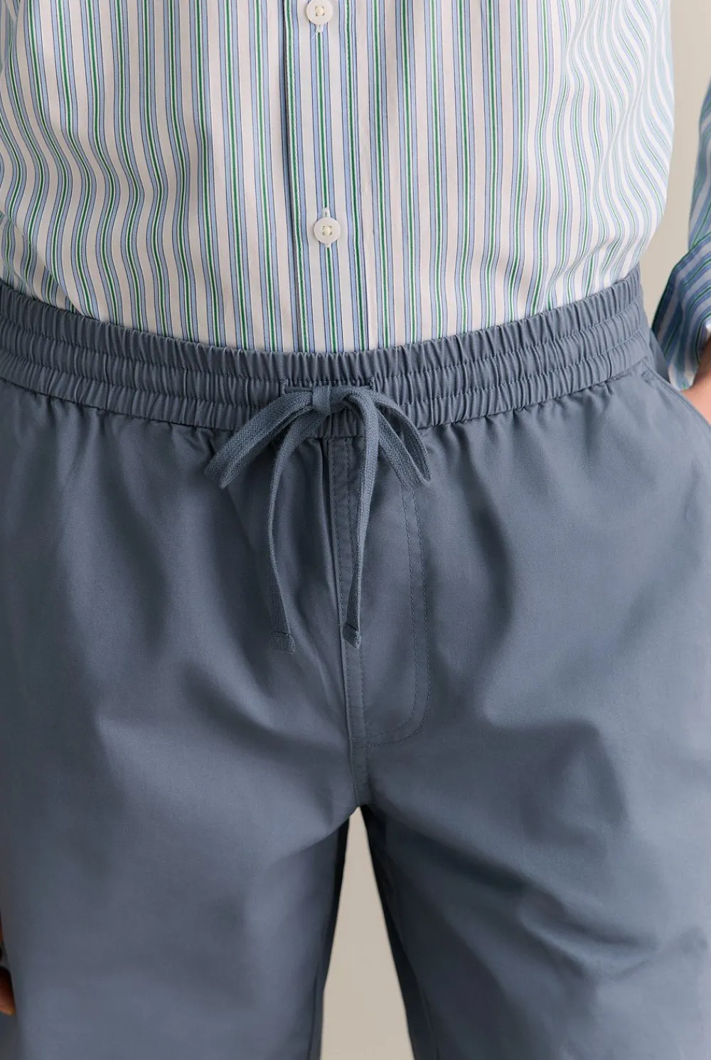 Shorts>Trenery Organically Grown Cotton Twill Pull On Short PetrolBlue