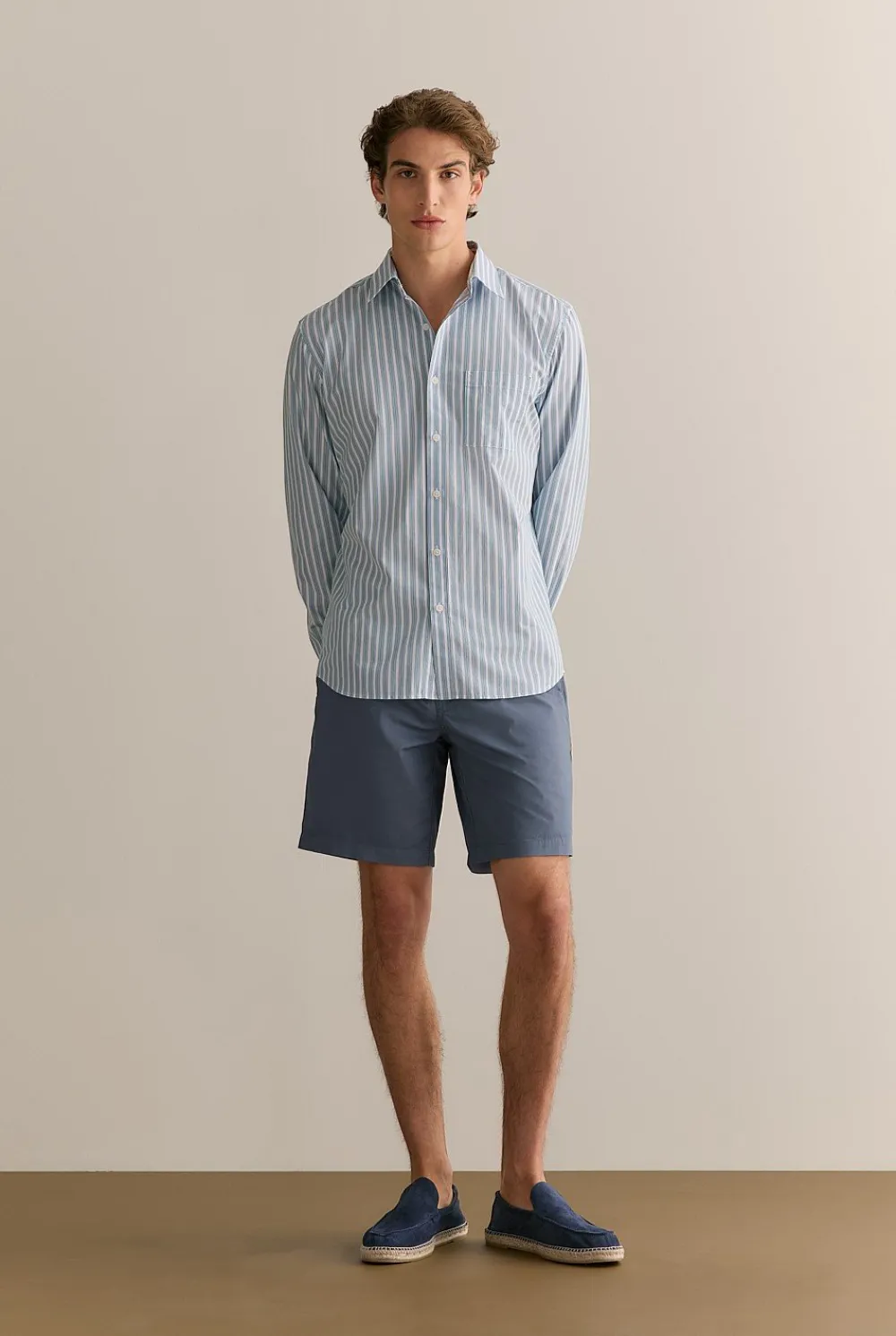 Shorts>Trenery Organically Grown Cotton Twill Pull On Short PetrolBlue