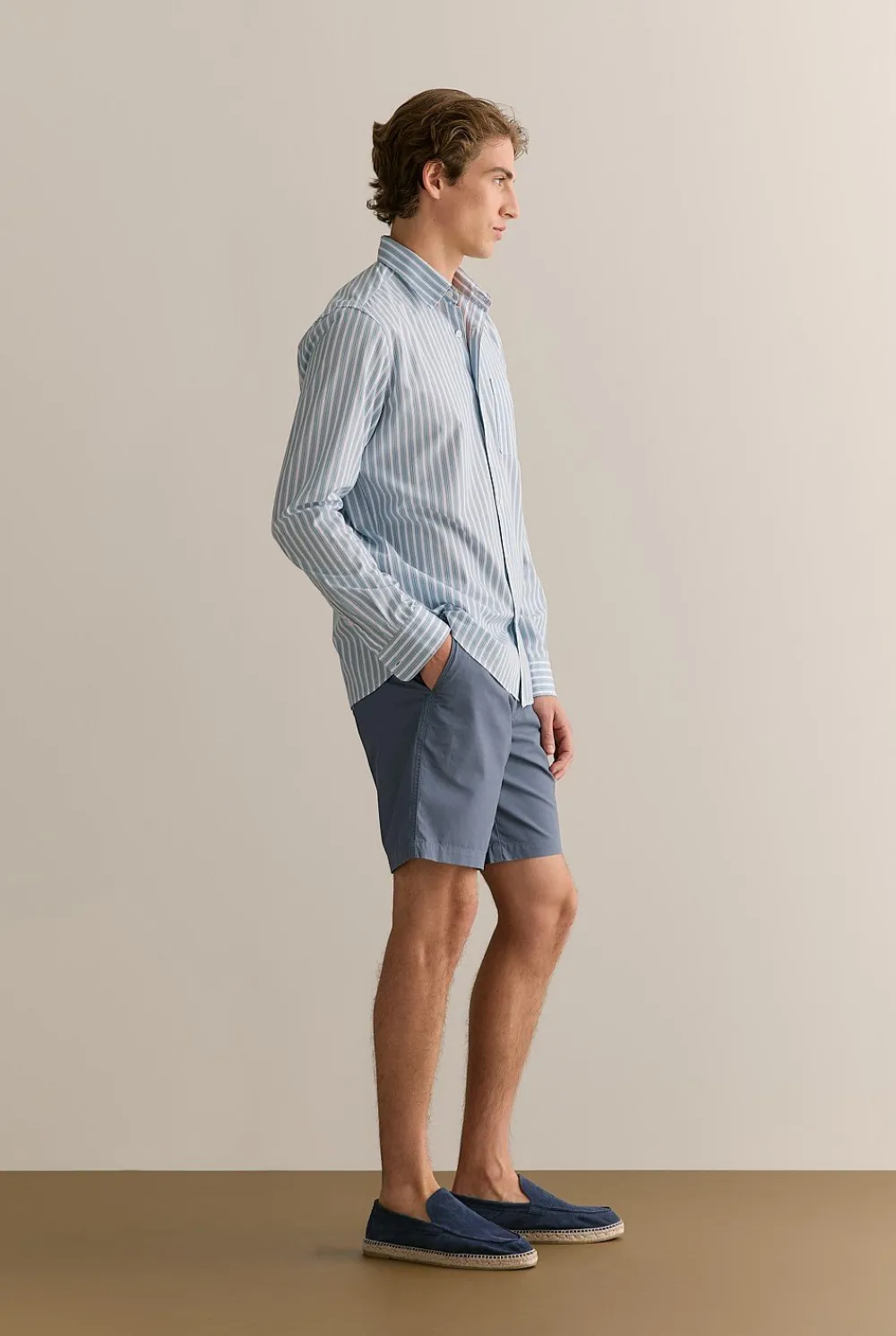 Shorts>Trenery Organically Grown Cotton Twill Pull On Short PetrolBlue