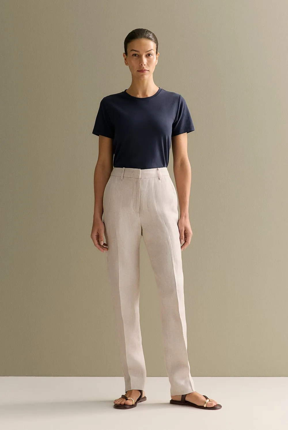T-shirts & Tops>Trenery Organically Grown Cotton T-Shirt NightSky