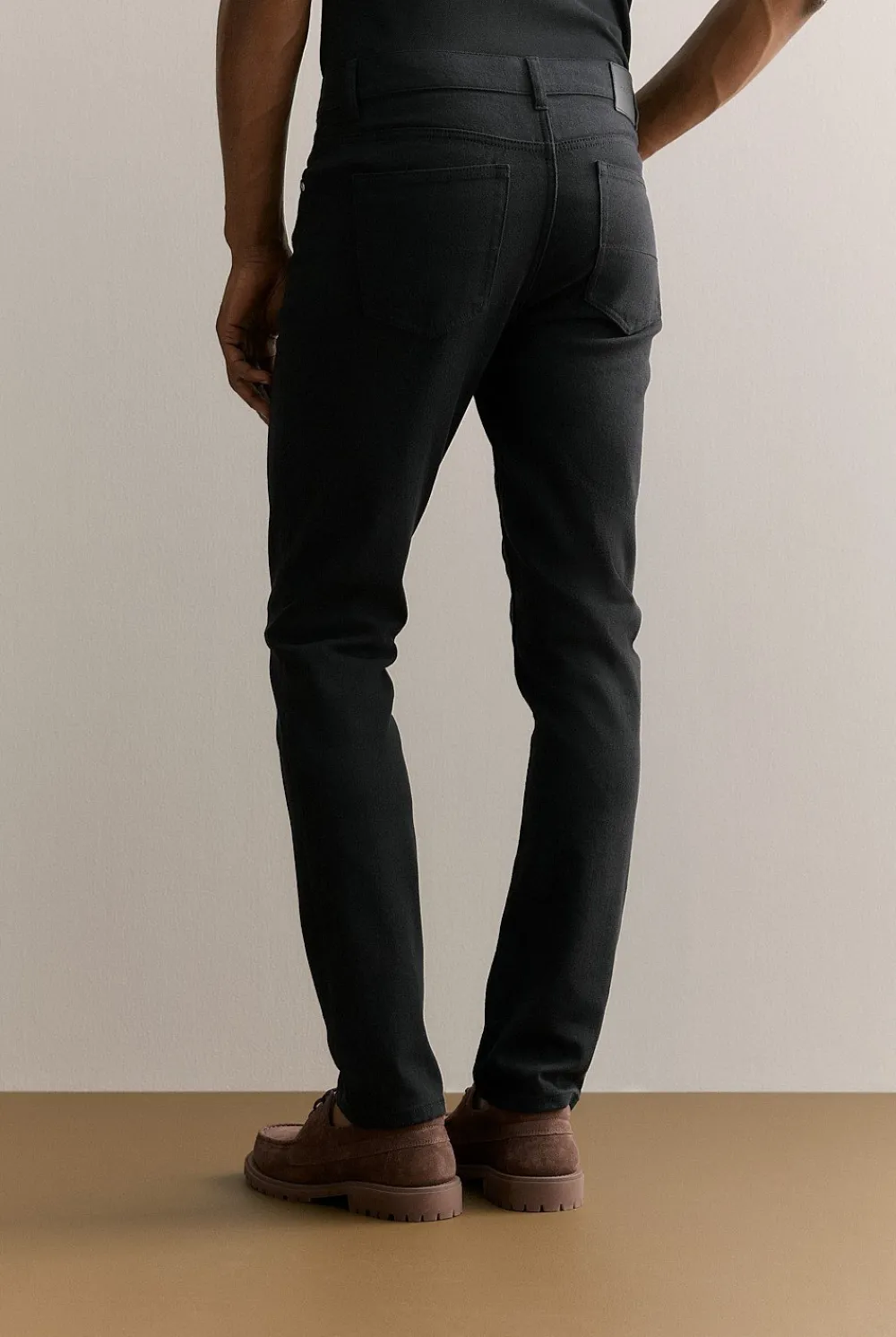 Denim & Jeans|Pants>Trenery Organically Grown Cotton Modern Slim Wash Jean Black