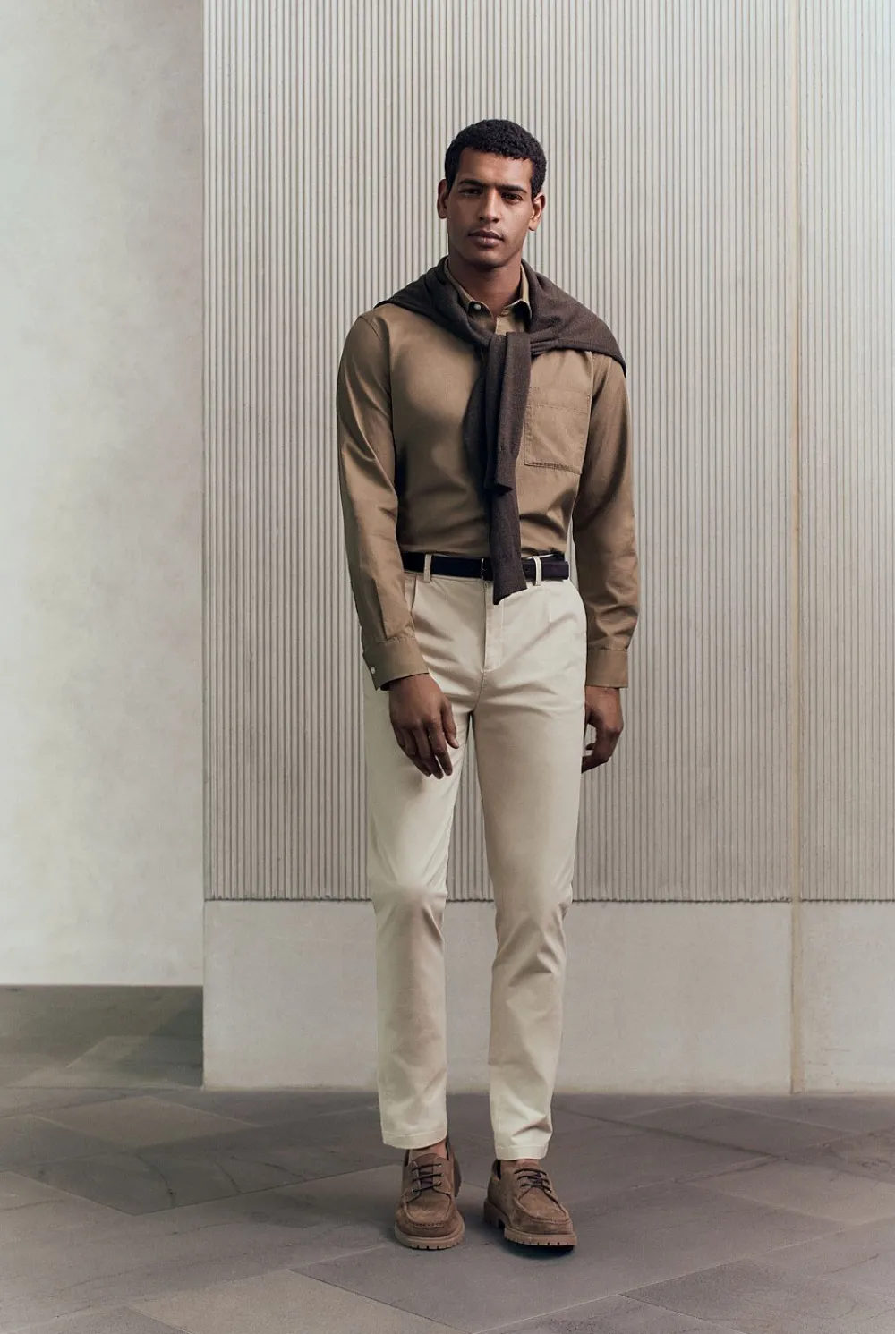 Pants>Trenery Pleat Front Chino Pant Chalk