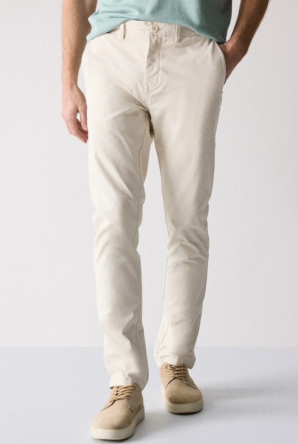 Chino Pants>Trenery Regular Chino Pant Chalk
