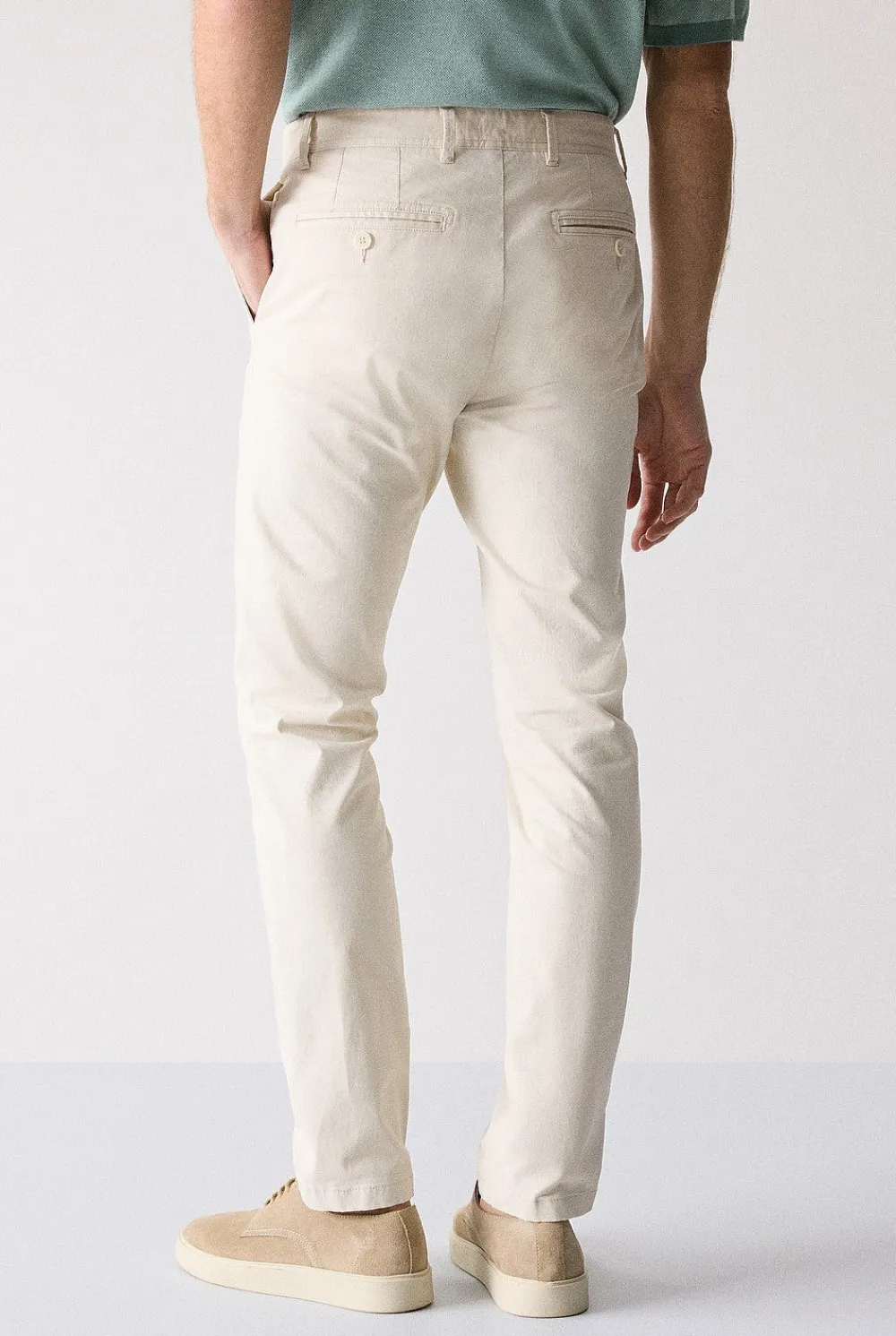 Chino Pants>Trenery Regular Chino Pant Chalk