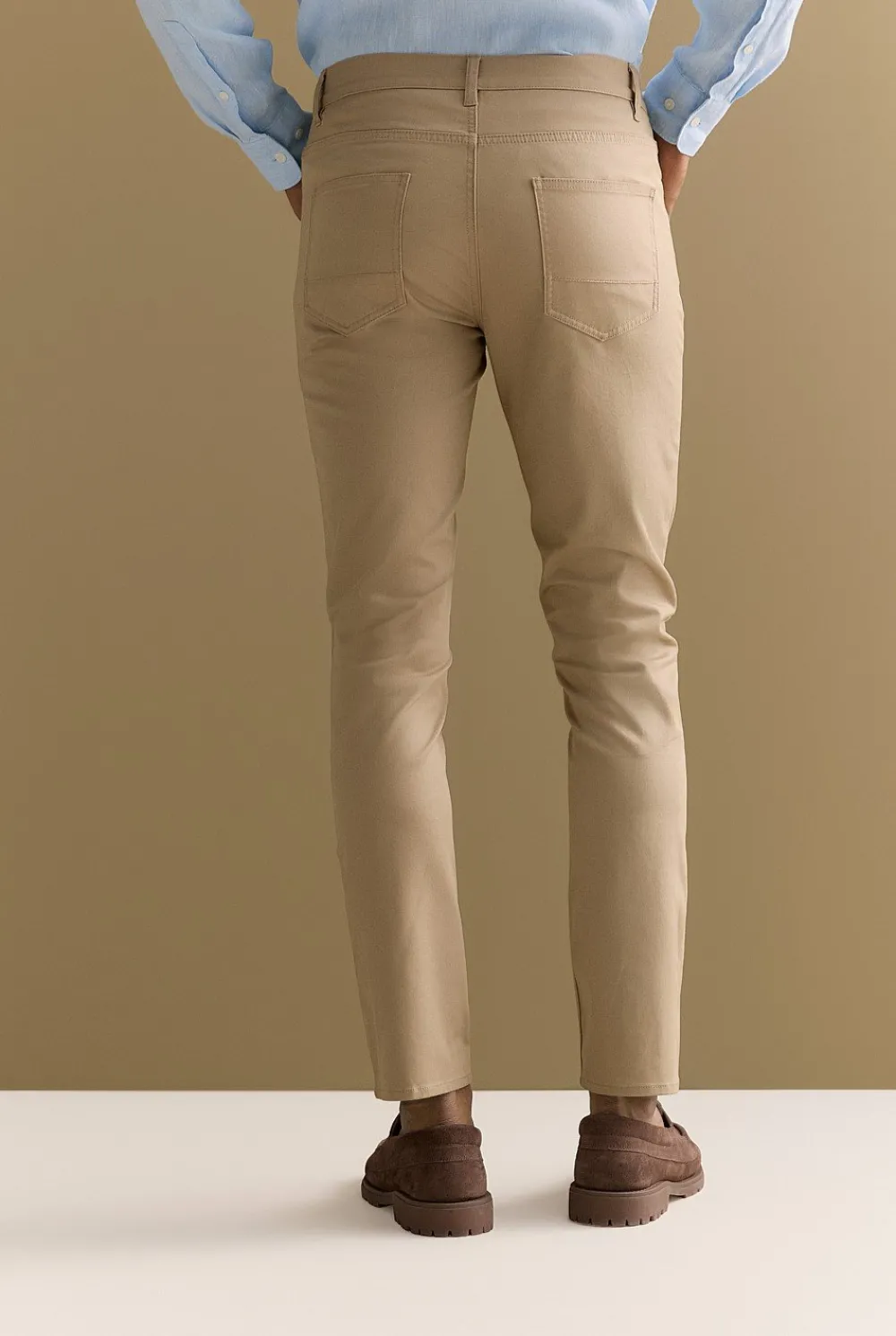 Pants>Trenery Regular Fit Five Pocket Travel Pant Desert