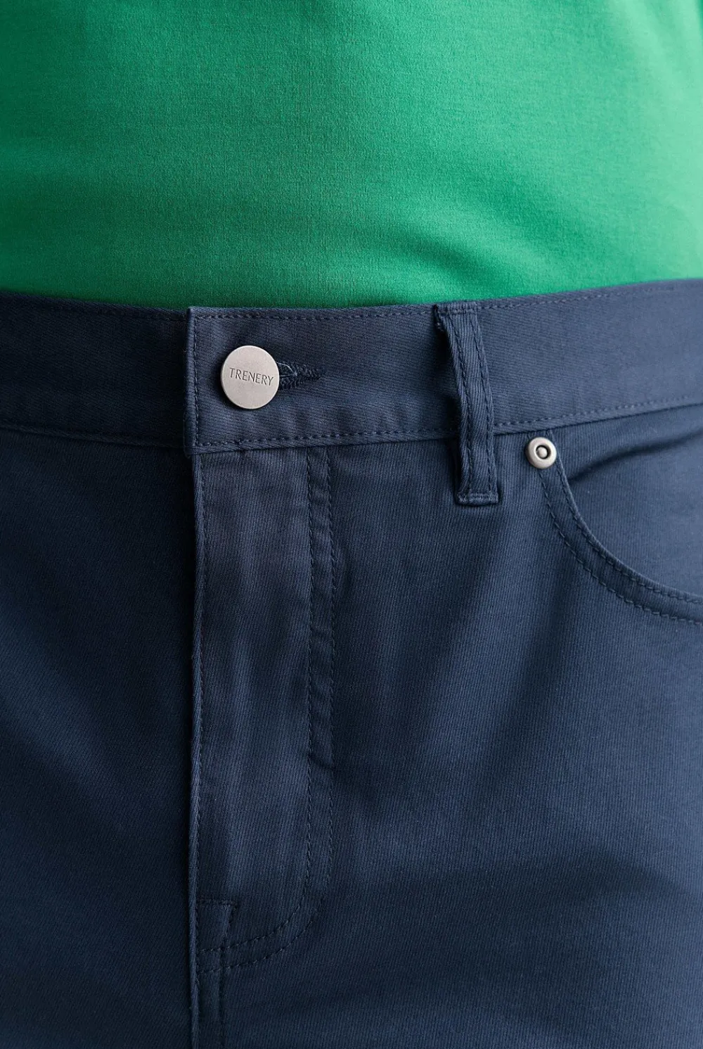 Pants>Trenery Regular Fit Five Pocket Travel Pant Navy