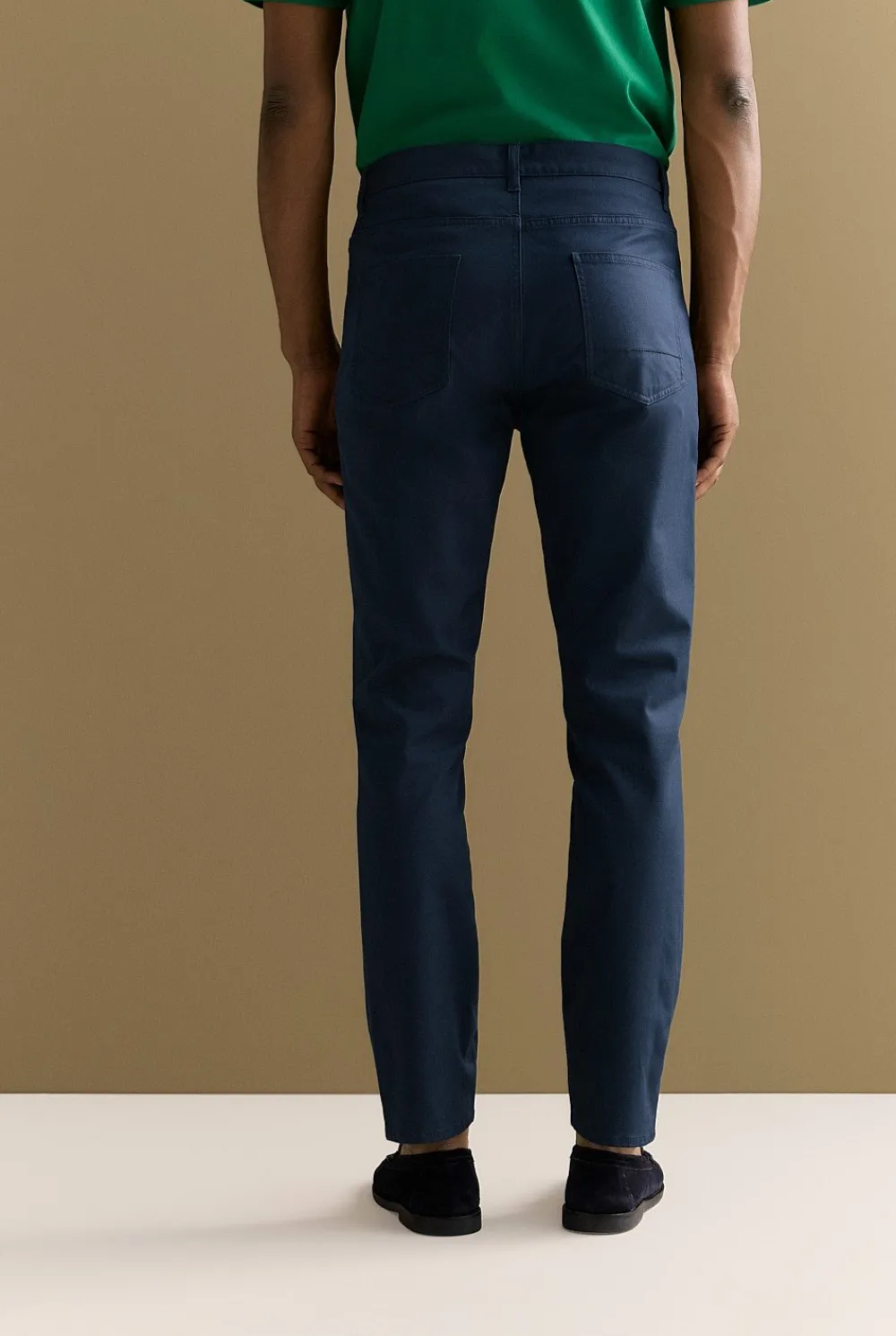 Pants>Trenery Regular Fit Five Pocket Travel Pant Navy