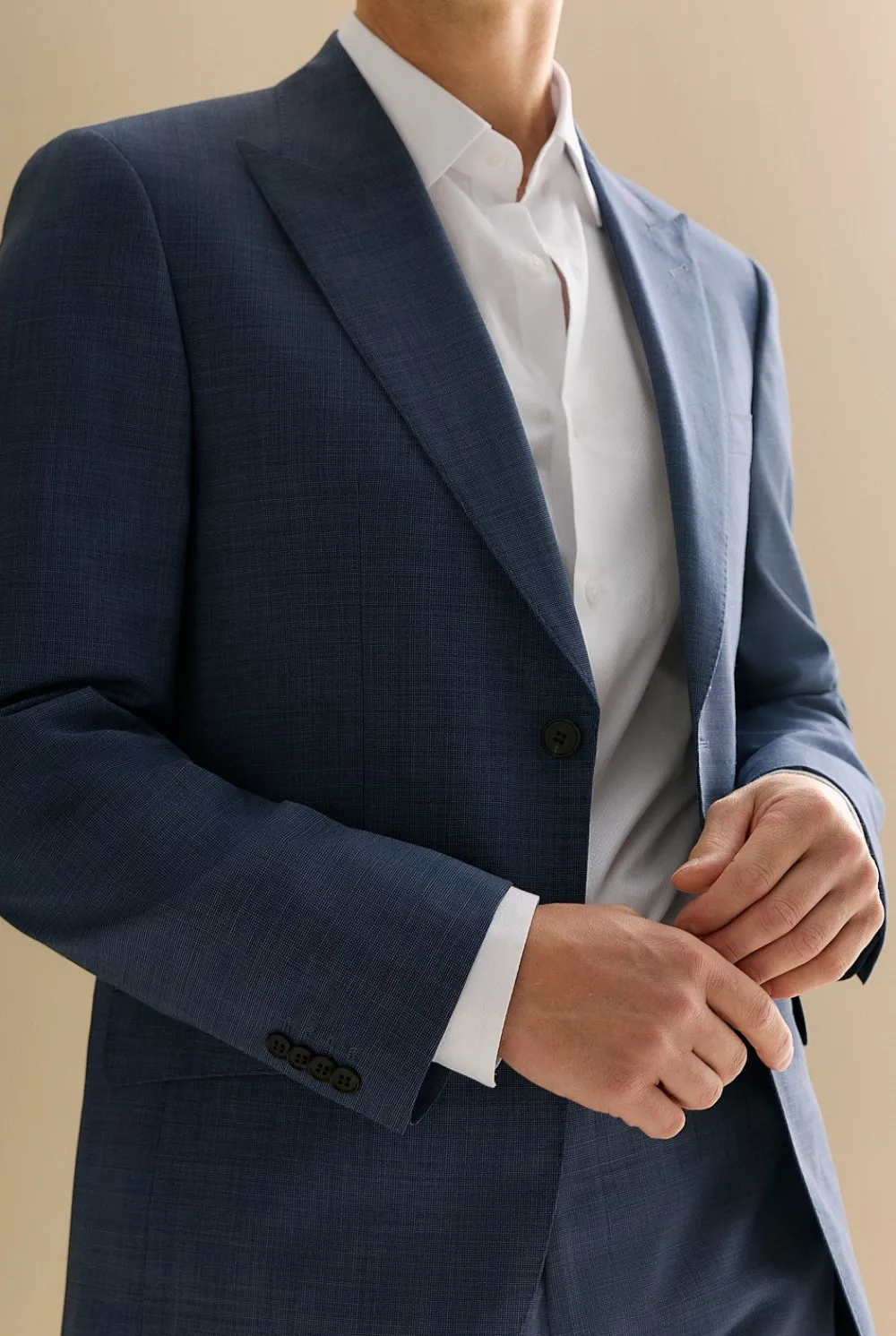 Outerwear|Suits & Tailoring>Trenery Regular Fit Italian Wool Blazer RoyalNavy