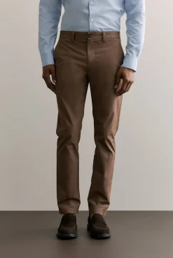 Pants|Chino Pants>Trenery Regular Fit Modern Chino Pant KhakiBrown