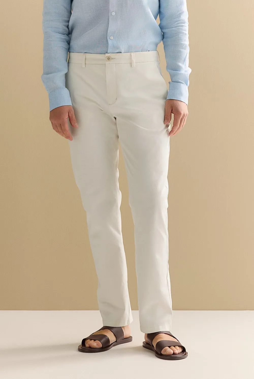 Chino Pants>Trenery Regular Fit Modern Chino Pant White
