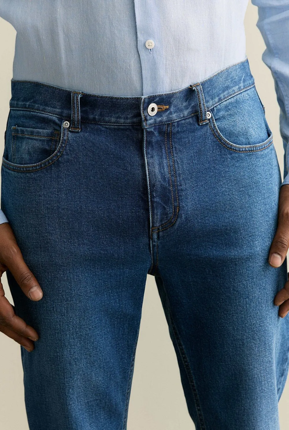 Denim & Jeans|Pants>Trenery Relaxed Fit Mid Wash Jean IndigoBlue