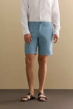 Shorts>Trenery Riviera Basketweave Short SteelBlue