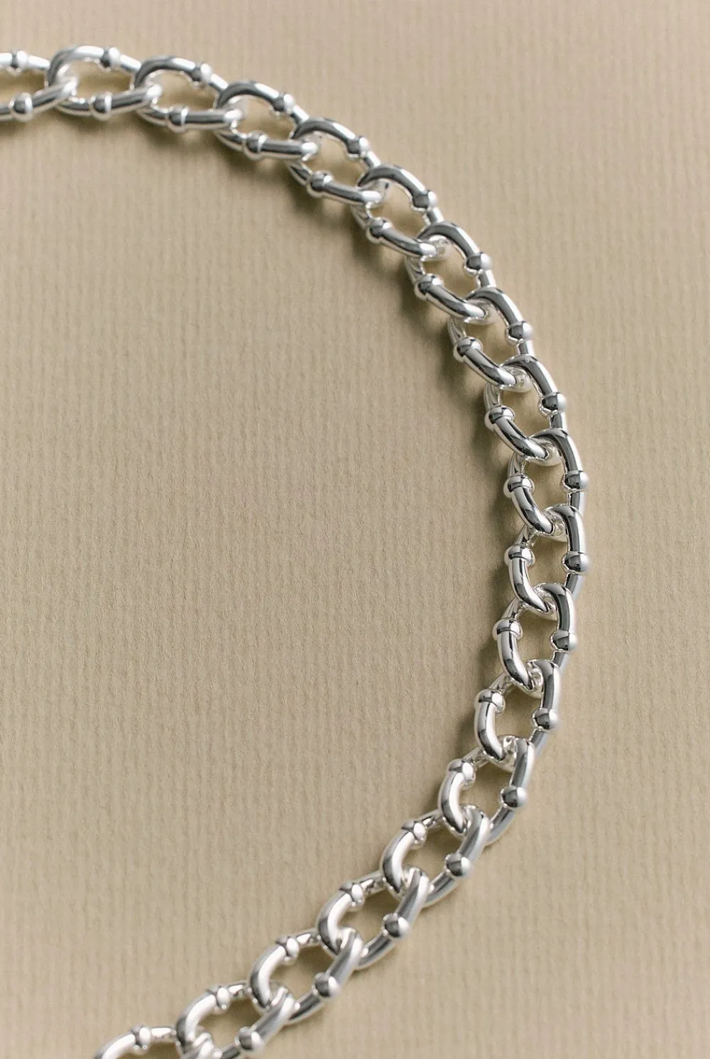 Jewellery>Trenery Signature Link Necklace Silver