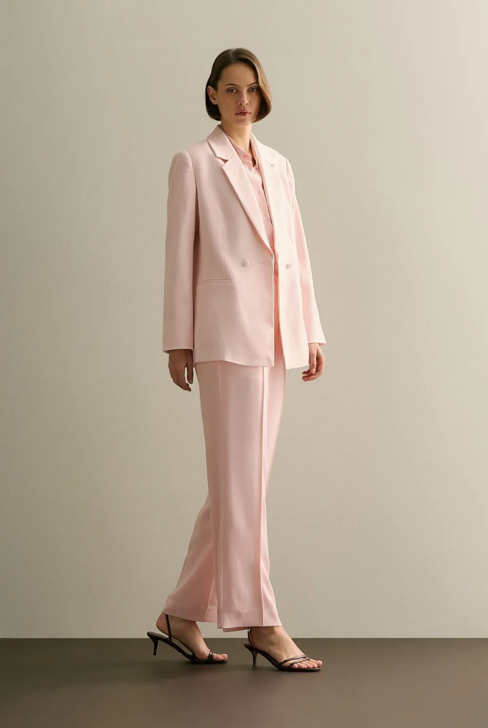 Shirts>Trenery Silk Gather Detail Shirt PinkSalt