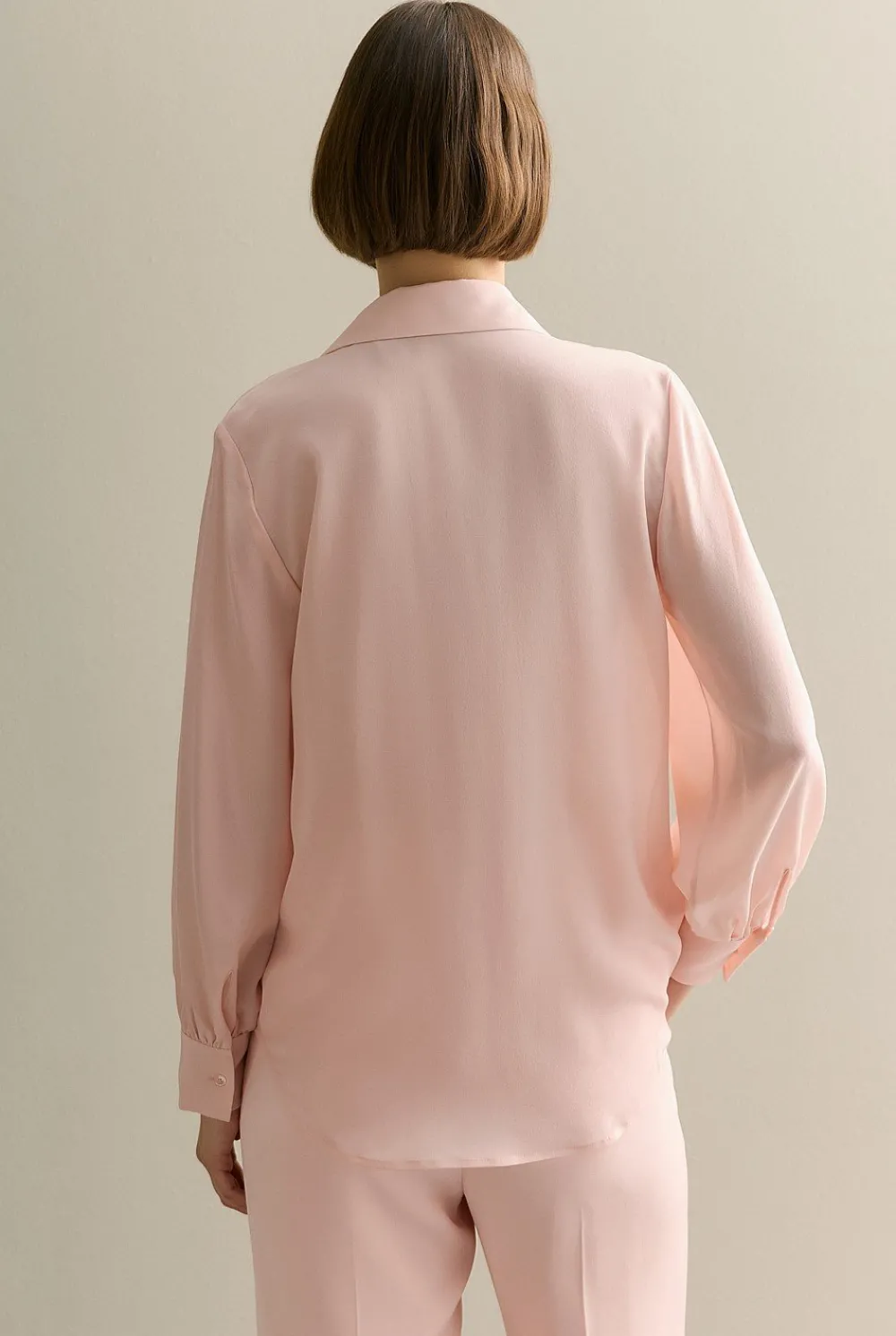 Shirts>Trenery Silk Gather Detail Shirt PinkSalt