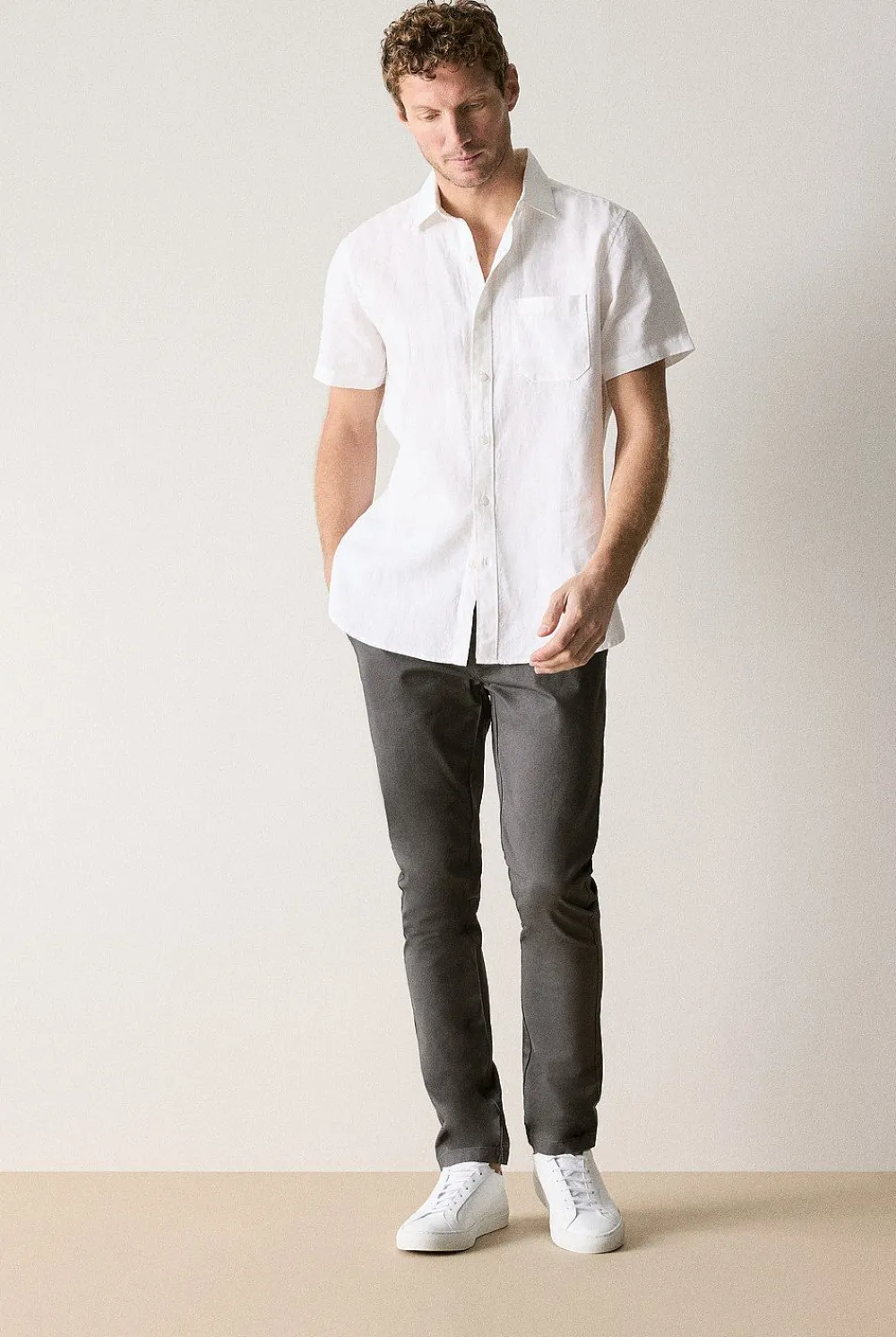 Pants|Chino Pants>Trenery Slim Chino Pant Smoke