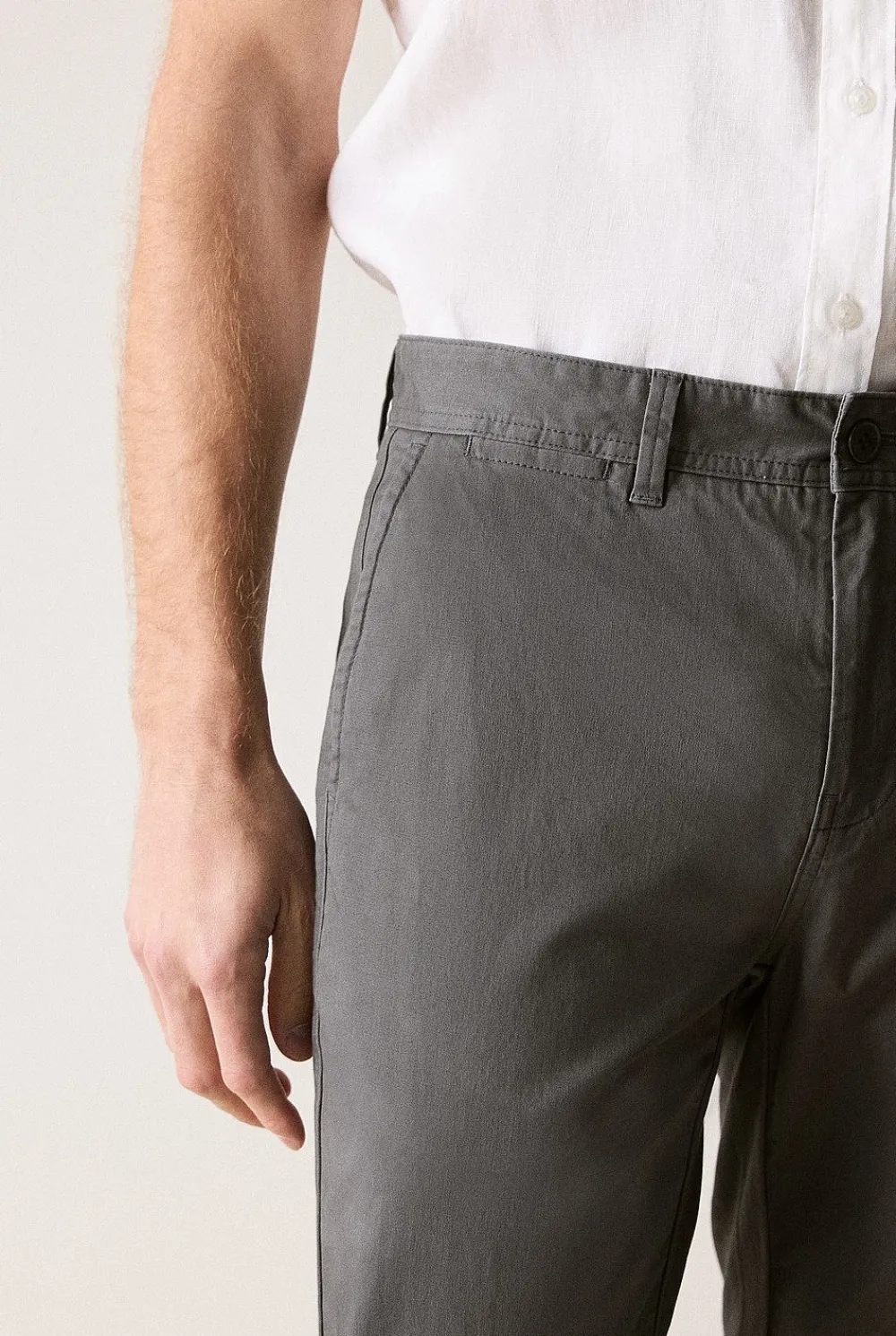 Pants|Chino Pants>Trenery Slim Chino Pant Smoke