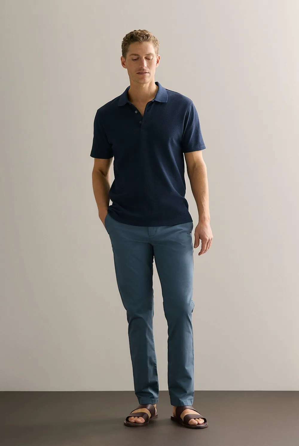 Pants|Chino Pants>Trenery Slim Fit Modern Chino Pant PetrolBlue