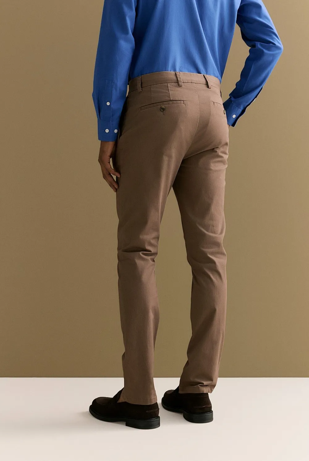 Pants|Chino Pants>Trenery Slim Fit Modern Chino Pant KhakiBrown