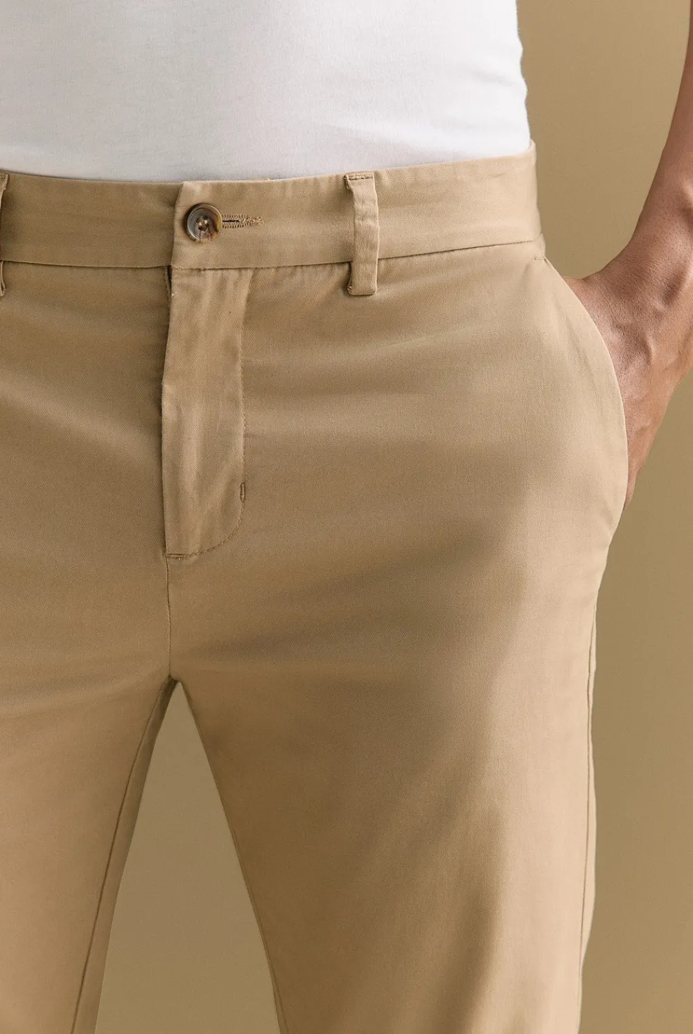 Pants|Chino Pants>Trenery Slim Fit Modern Chino Pant Desert