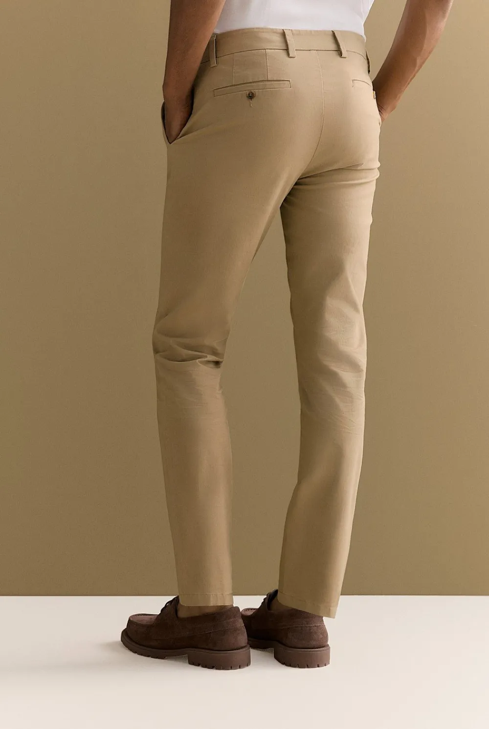 Pants|Chino Pants>Trenery Slim Fit Modern Chino Pant Desert