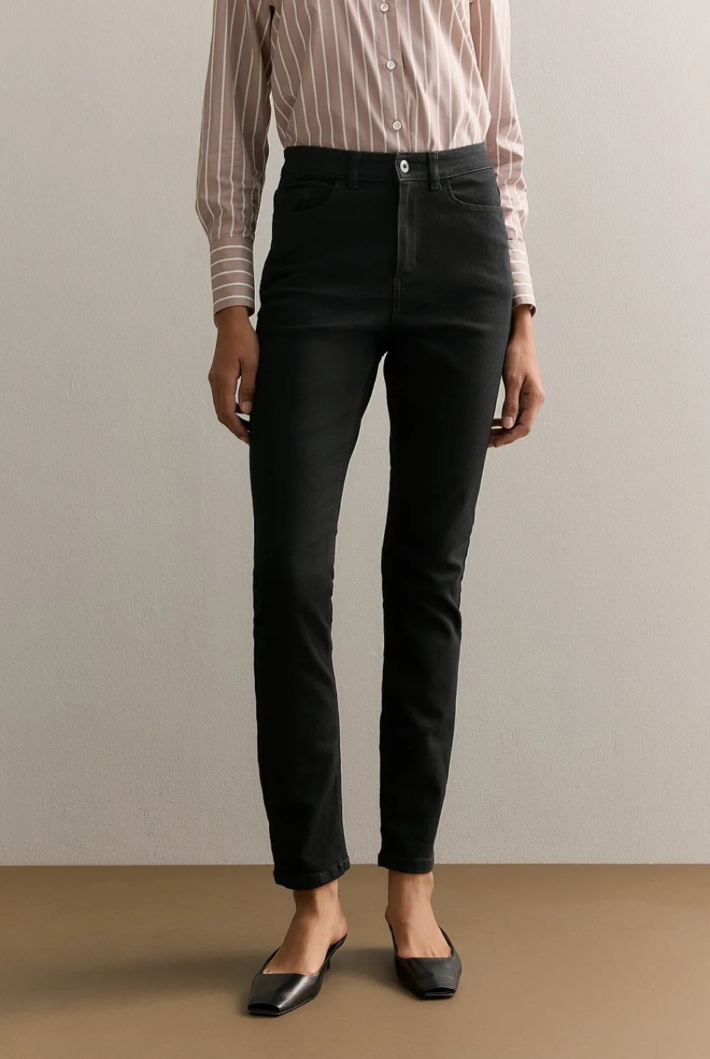 Denim & Jeans>Trenery Slim Jean Black