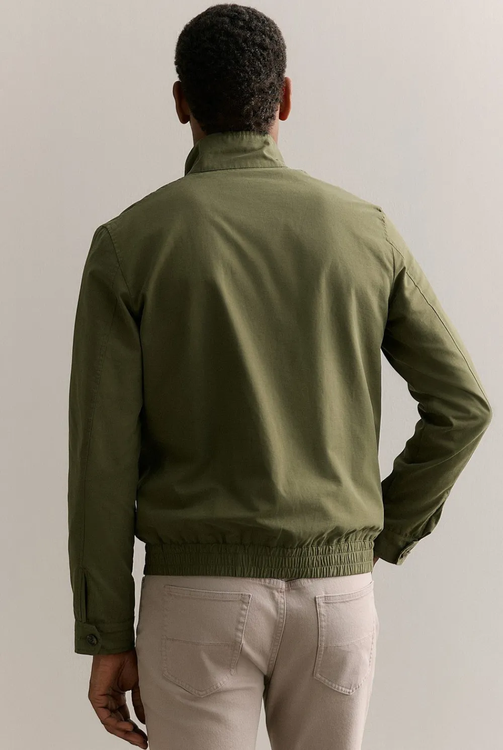 Outerwear>Trenery Technical Zip Through Bomber Jacket TrueOlive