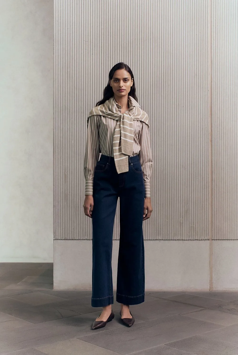 Denim & Jeans>Trenery Wide Leg Jean DarkIndigo