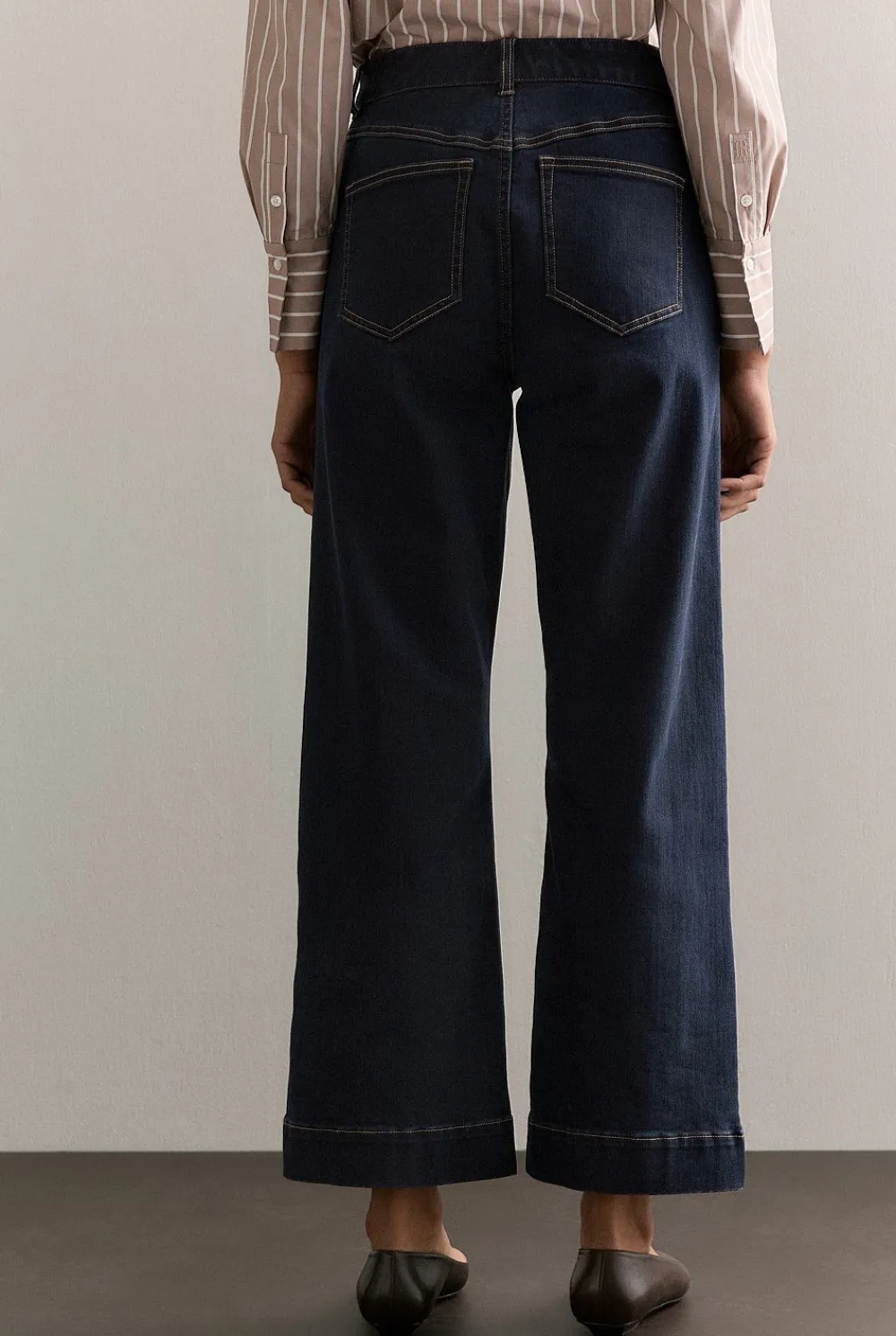 Denim & Jeans>Trenery Wide Leg Jean DarkIndigo