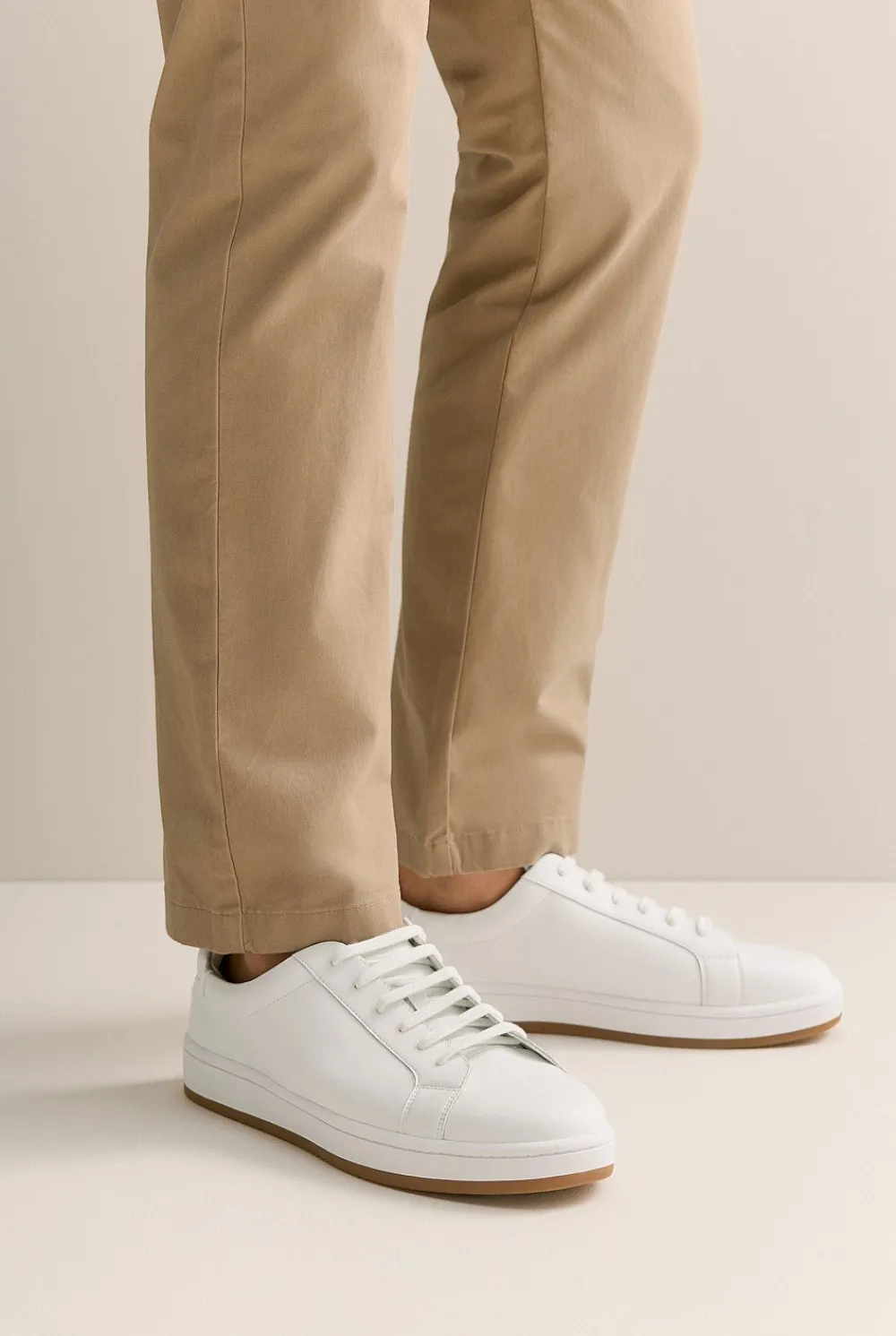 Shoes>Trenery Woodhead Leather Sneaker White