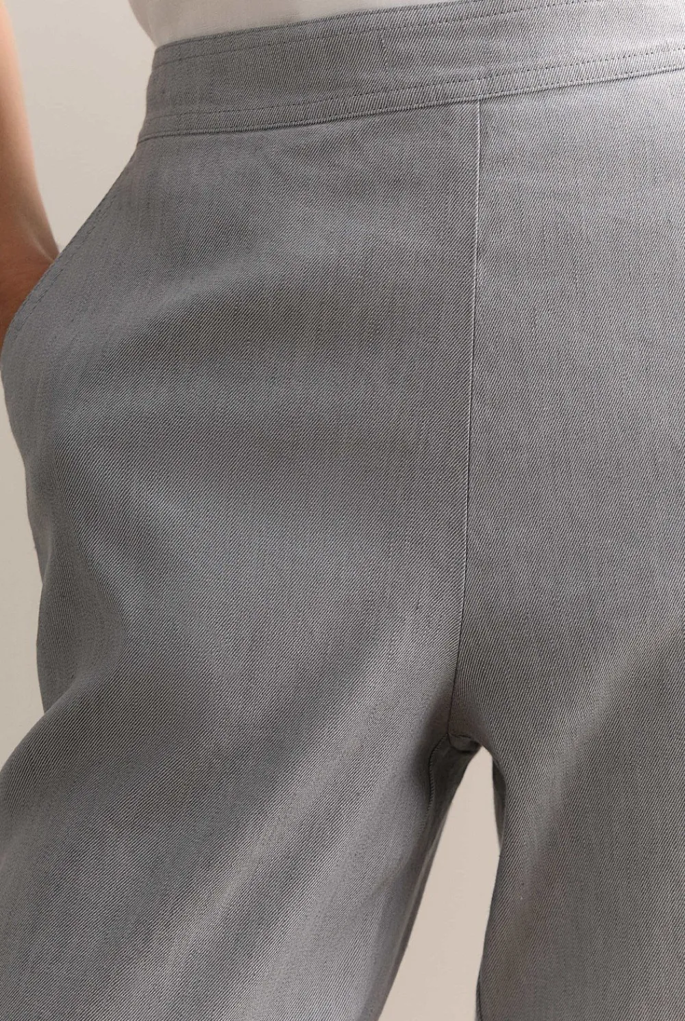 Pants|The Linen Edit>Trenery Yarn Dyed Stretch Linen Blend Pull On Pant LakeGrey